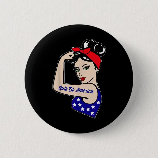 Golf von Amerika Präsident Trump 2025 Button (Vorderseite)