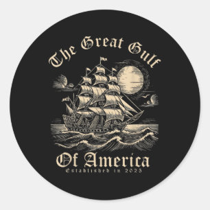 Golf von Amerika Runder Aufkleber