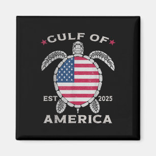 Golf von Amerika Schildkröte US-Flagge Ostsee 2025 Magnet