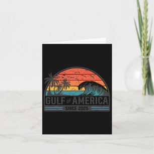 Golf von Amerika seit 2025 Retro Vintager Strand Karte