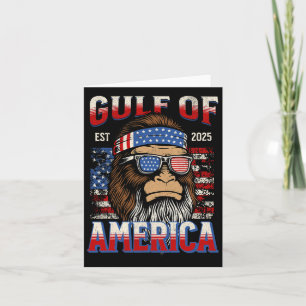 Golf von Amerika Trump Funny Bigfoot Mexico Pat Karte