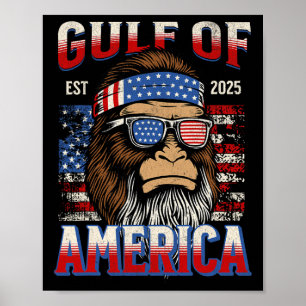 Golf von Amerika Trump Funny Bigfoot Mexico Pat Poster