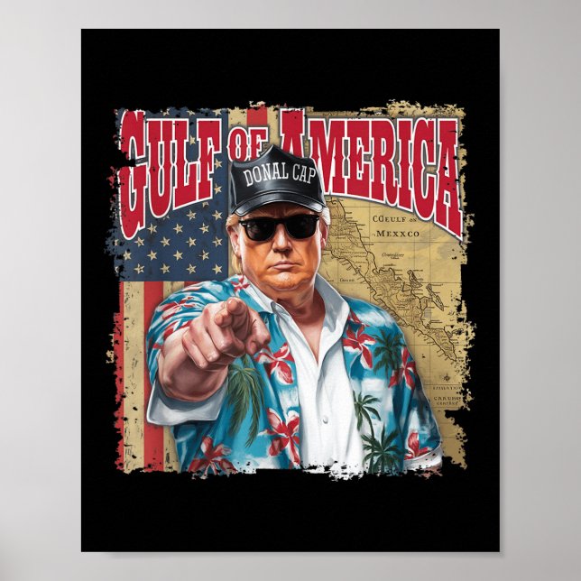 Golf von Amerika Trump vom Patrio begrüßt Poster (Vorne)