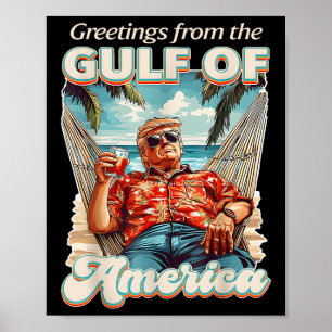 Golf von Amerika Trump vom Patrio begrüßt Poster