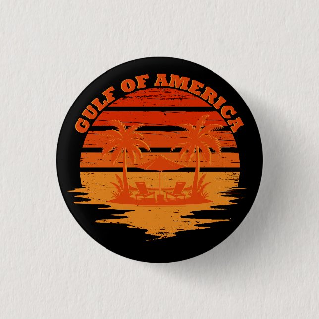 Golf von Amerika Vintages patriotisches amerikanis Button (Vorderseite)