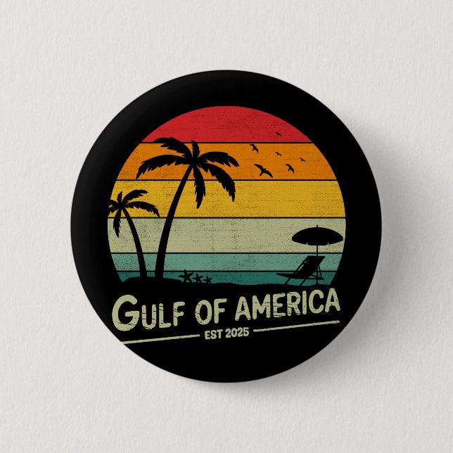 Golf von Amerika Vintages patriotisches amerikanis Button (Vorderseite)
