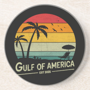 Golf von Amerika Vintages patriotisches amerikanis Getränkeuntersetzer
