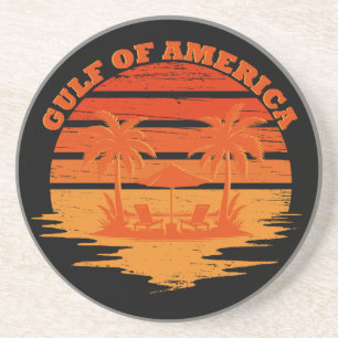 Golf von Amerika Vintages patriotisches amerikanis Getränkeuntersetzer