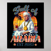 Golf von Arabien Est 2025 Lustiger Trump Vintage A