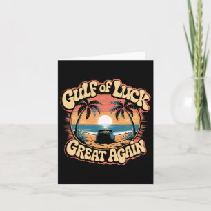 Golf von Glück St. Patrick’s Day Trump Retro Stran Karte