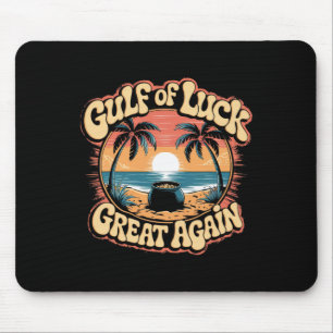 Golf von Glück St. Patrick’s Day Trump Retro Stran Mousepad