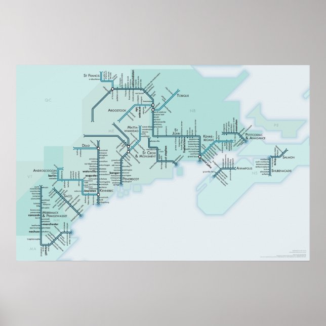 Golf von Maine 20 x 30 Poster (Vorne)