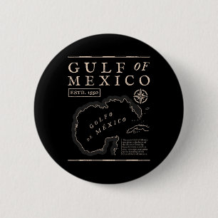 Golf von Mexiko 1672 Historische Karte Button