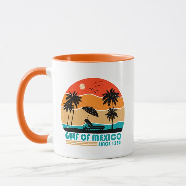 Golf von Mexiko bleibe salzig Vintag Tasse (Links)