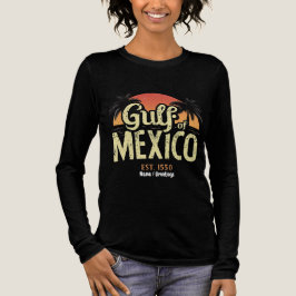 Golf von Mexiko est. 1550 Retro-Strand-Feeling Vin Tri-Blend Shirt