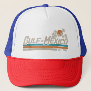 Golf von Mexiko Est 1550 Retro Vintage Strand Truckerkappe
