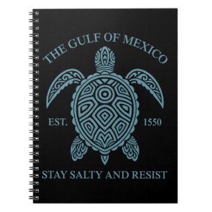 Golf von Mexiko ESTD 1550 Bleibe Salty and Resist Notizblock