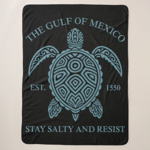 Golf von Mexiko ESTD 1550 Bleibe Salty and Resist Sherpadecke