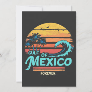 Golf von Mexiko Forever Vintag Beach Mexikanischer Save The Date