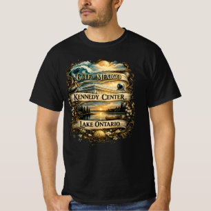 Golf von Mexiko Kennedy Center Lake Ontario Lage T-Shirt