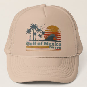 Golf von Mexiko Palmen Sommerferien Urlaub Golf Truckerkappe