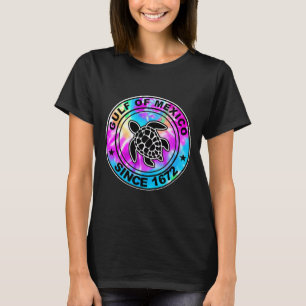 Golf von Mexiko seit 1672 Gefärbte Krawatte Meeres T-Shirt