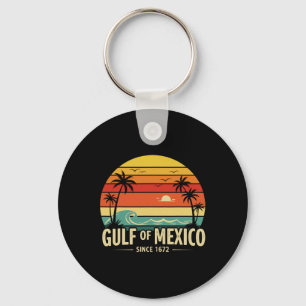 Golf von Mexiko seit 1672 Sunset Vibes Vintages T- Schlüsselanhänger