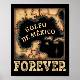 Golf von Mexiko Sommer nicht Trump USA Amerika His Poster