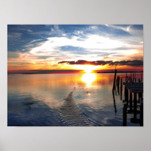 Golf von Mexiko Sunset Poster