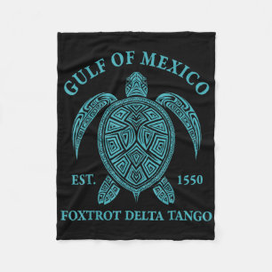 Golf von Mexiko Turtle Foxtrot Delta Tango Est 155 Fleecedecke