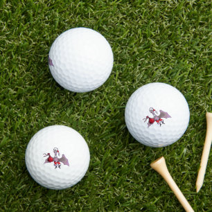 Golf von Santa Bat mit weißem Wert 3 Stück Golfball