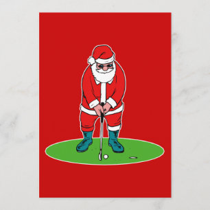 Golf von Santa Einladung