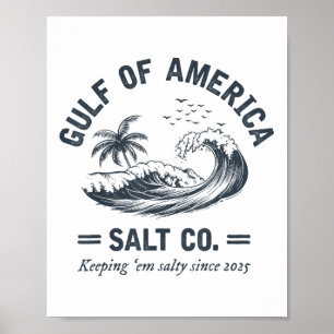 Golf von uns Amerika Salty seit 2025 Funny Mexico Poster