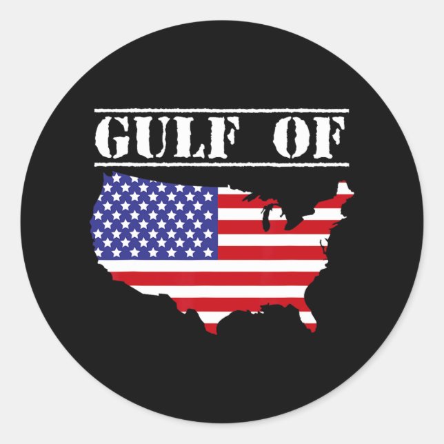 Golf von USA 7 Runder Aufkleber (Vorderseite)