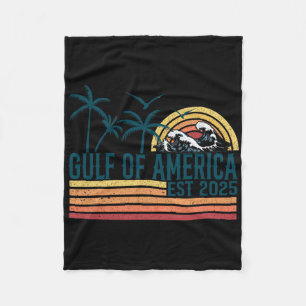 Golf von USA Est 2025 Retro Vintag Beach 18 Fleecedecke