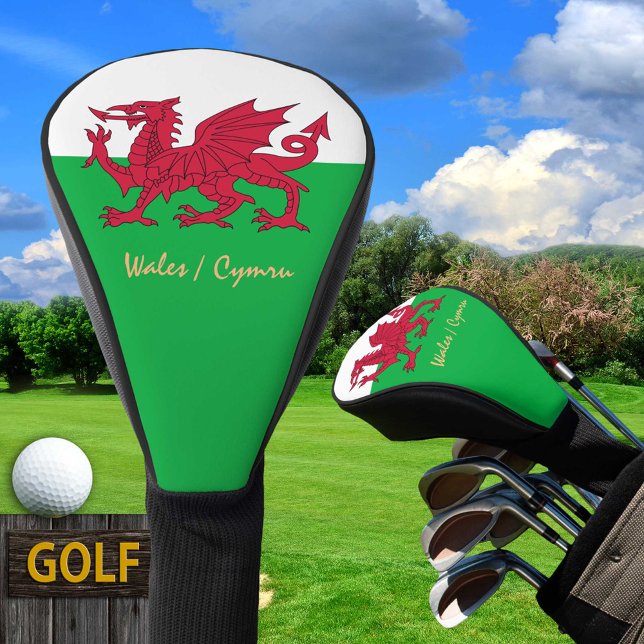 Golf Wales & Welsh Flag Sport Golf Clubs Covers Golf Headcover (Von Creator hochgeladen)