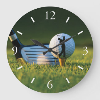 Golf Wall Clock Große Wanduhr