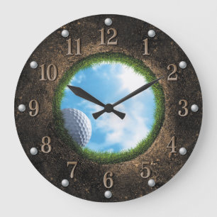 Golf Wall Clock Große Wanduhr
