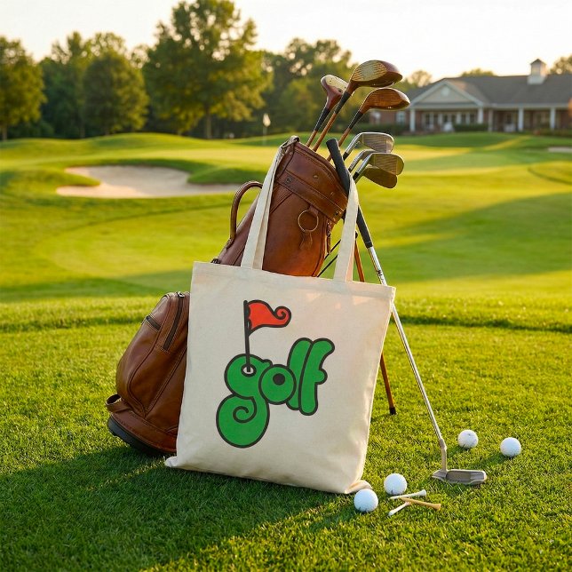 Golf Wang Lebendiges Grün und Rot Tragetasche (Von Creator hochgeladen)