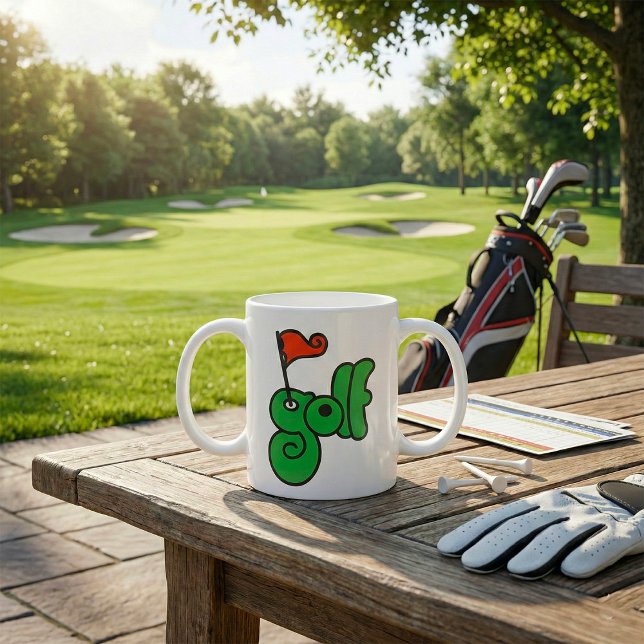 Golf Wang Vibrant Green and Red Kaffeetasse (Von Creator hochgeladen)