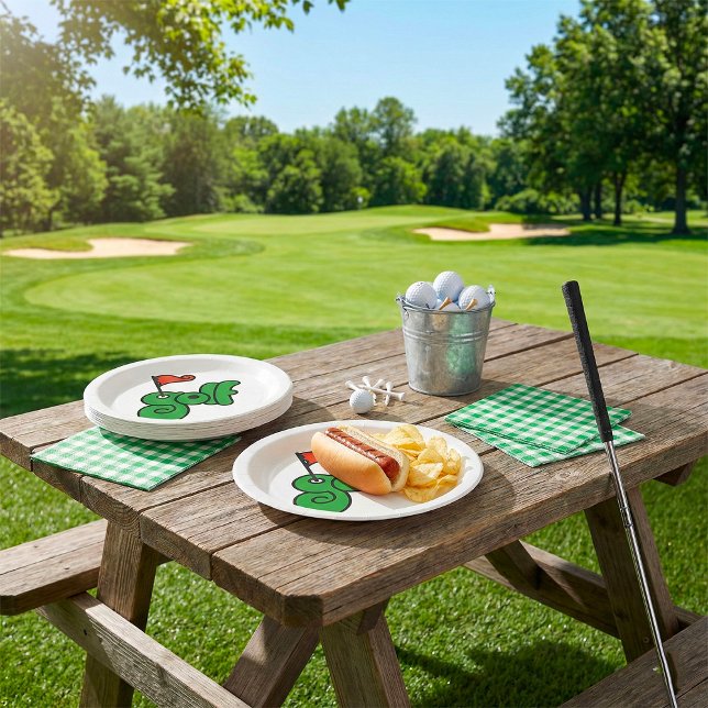 Golf Wang Vibrant Green and Red Pappteller (Von Creator hochgeladen)