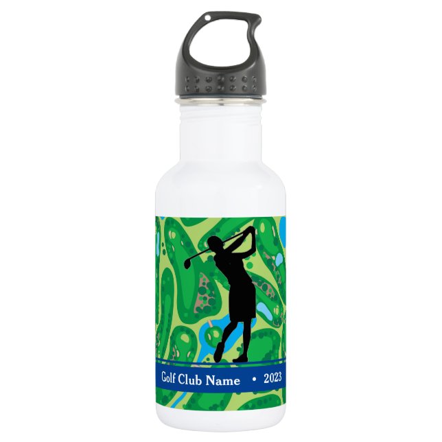 Golf-Wasserflasche für Frauen anpassen Edelstahlflasche (Vorderseite)