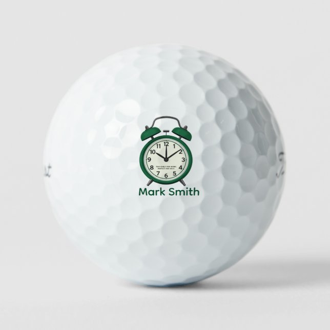 Golf-Wecker für Golfer Golfball (Vorderseite)
