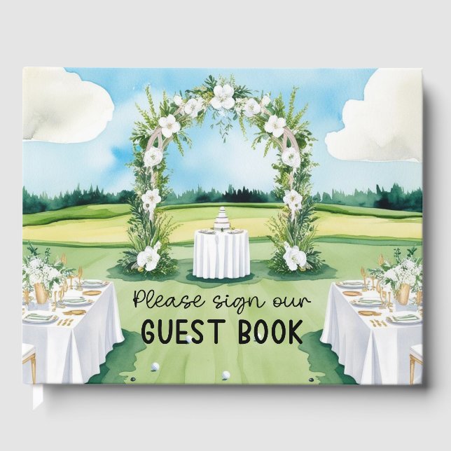 Golf Wedding auf dem Golfplatz Gästebuch (Vorderseite)