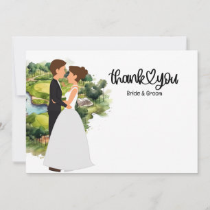 Golf Wedding Vielen Dank für Ihre Karte für Golfer