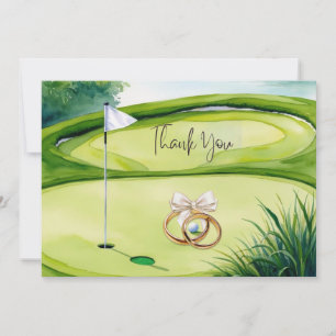 Golf Wedding Vielen Dank für Ihre Karte für Golfer