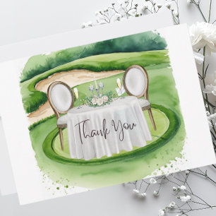 Golf Wedding Vielen Dank für Ihre Karte für Golfer