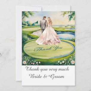Golf Wedding Vielen Dank für Ihre Karte für Golfer