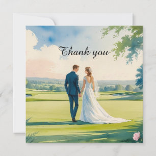 Golf Wedding Vielen Dank für Ihre Karte für Golfer