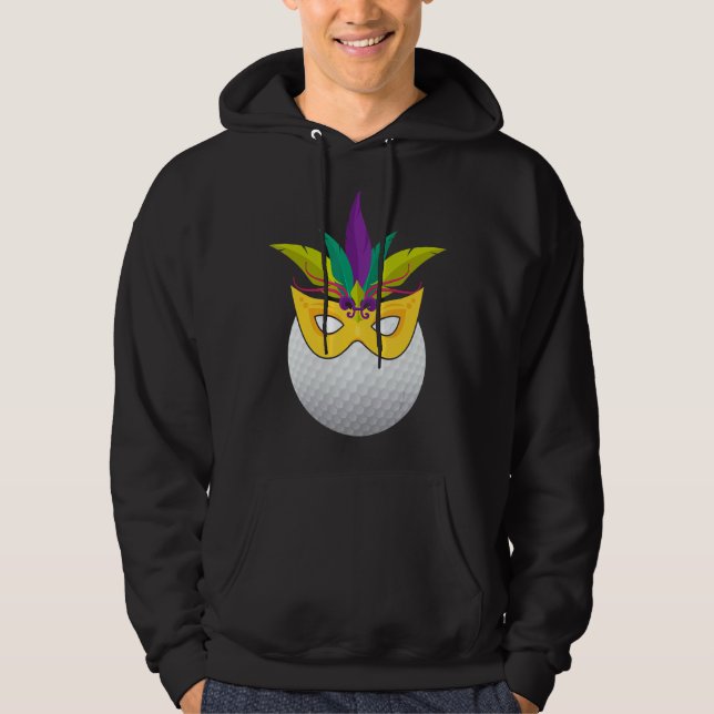 Golf Weekend Mardi Gras Funny Golf Paradies Hoodie (Vorderseite)